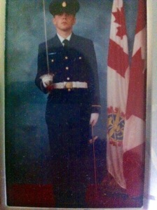 A much younger (and thiner) me on basic officer training